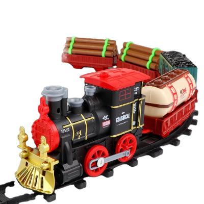 China Funny Slot Toy CE Certificate Train Toys Smoking Trains Set Electric Model Train Toy for sale