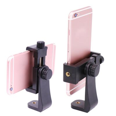 China New ABS Tripod Phone Head Standard Screw Adapter Rotatable Mount Holder For iPhone X XR Xs Max 8 7Plus Camcorder for sale