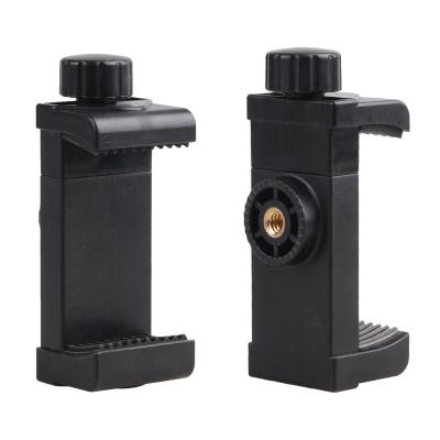 China ABS Phone Holder for Tripod Mobile Phone Tripod Mount Adapter Clip for iPhone 11 for sale