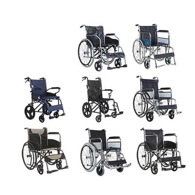 China Physical Therapy Steel Rehabilitation Therapy Supplies steel wheelchair wholesale foldable Lightweight manual wheelchair For Physical Therapy for sale