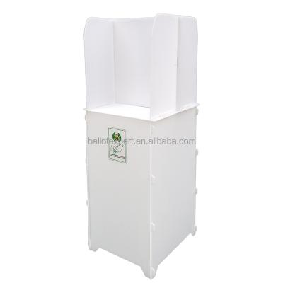 China High Quality Recycled 2 Person Platform Cardboard Election Independent Voting Corrugated Voting Booth for sale