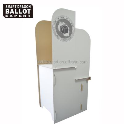 China Foldable Cardboard Table Voting Voting Booth For Election for sale