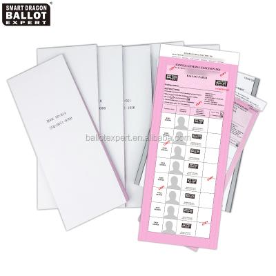 China Anticurvature Wholesale Voting Card Election Campaign Voting Ballot for sale