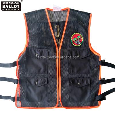 China Anti-pilling Zambia Vest Safety Clothing Vests Reflective Safety Vests Election Activities Safety for sale