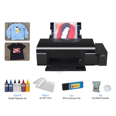 China Building material shops hot sale A4 printer L805 dtf roll printing machine T-shirt printing machine inkjet printer with software for sale