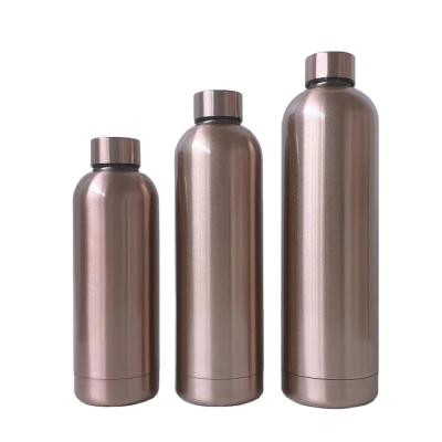 China 500ml/750ml/1L Double Wall Vacuum Stainless Steel Viable Glass Water Bottles With Custom Logo for sale