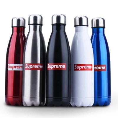 China Hot Sale 500ml Double Wall Stainless Steel Thermos Sustainable Insulated Crystal Water Bottle for sale