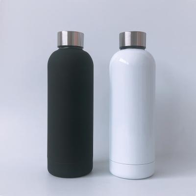 China Sustainable Double Wall 500ML Stainless Steel Custom Unique Sports Cycling Water Bottles for sale