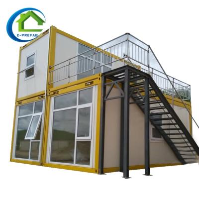 China Foldable container house luxury prefab beach house wholesale fold out house for sale