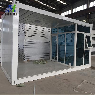 Chine Custom glass container house tiny house container storage steel frame container house in malaysia à vendre