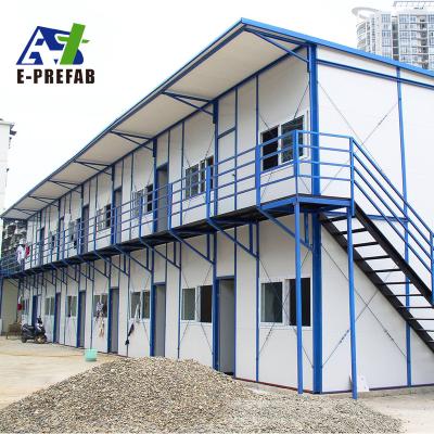 China comfortable labor camp accommodation building prefabricated house cabin sandwich house for sale