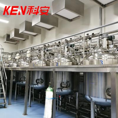 China Food Pharmaceutical Daily Chemical Electronics Biological Vaccine Preparation System With Other Chemical Equipment And Mixing Tank With Agitator Homogenizing Mixing Tank for sale