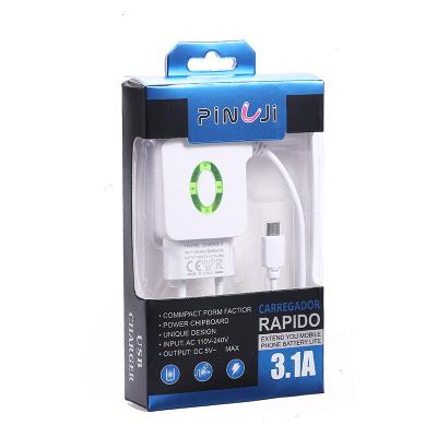 China Wholesale high quality carregador usb carregador led indicator 2021 products wall charging usb mobile travel adapter for smart phone charging for sale