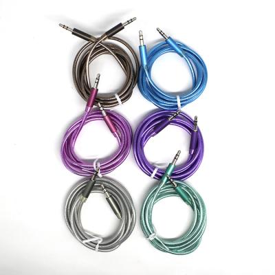 China Microphone top selling high quality portable audio multi color date aux audio cable. cable for mp3 for sale