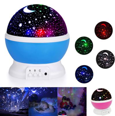 China Factory direct sales 2021 modern hot product recommendation 360 degree rotating baby moon star night light with bedroom for sale