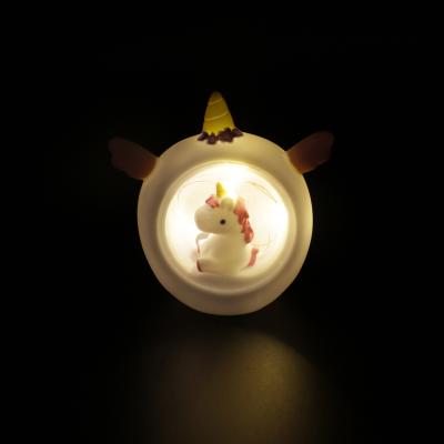 China Various Modern Styles Customized Bedroom Decoration Safety Unicorn Night Light Led Lights With Battery for sale