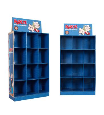 China Single Sided Custom Pallet Cardboard Jeans Display Rack / Clothes Floor Rack Display For Cloth for sale