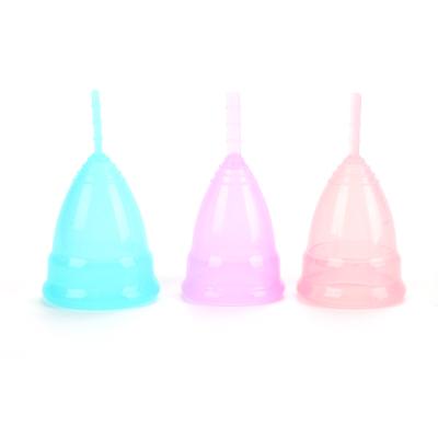 China Wholesale 100% Soft Reusable Silicone Menstrual Cup Eco-friendly Medical Grade for sale