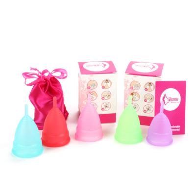 China 2020 Lady Menstruation Hot Sale Medical Silicone Menstrual Cup 100% Medical Silicone for sale