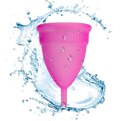 China Alternative for Tampon and Pads Wholesale Custom Silicone Soft Women's 100% Medical Grade Reusable Color Copa Menstrual Cup for sale