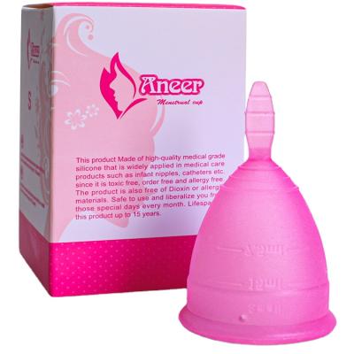 China Wholesale Copa Reusable Menstrual 100% Organic Silicone Medical Grade Silicone Women Menstrual Cup for sale