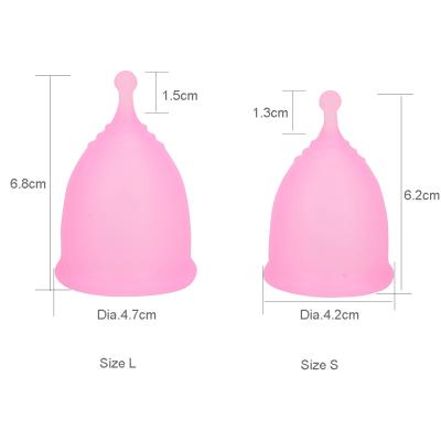 China Lady Menstruation Organic Silicone Wholesale Medical Silicone Sport Menstrual Cup for sale