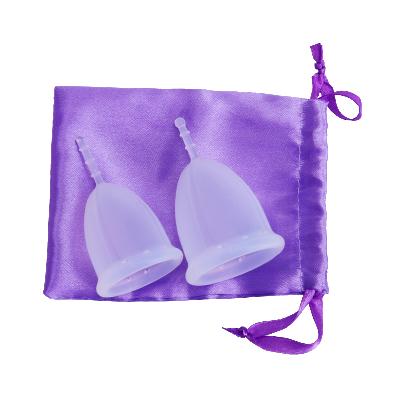 China New Soft 100% Medical Grade Silicone Lady Silicone Organic Foldable Reusable Wholesale Menstrual Cup Packaging Menstrual Cup For Women for sale