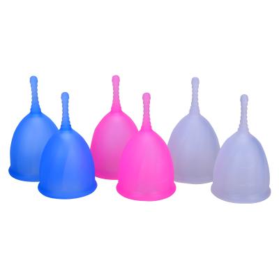 China Alternative For 100% Eco Medical Women Pads Free Sample Silicone Menstrual Cup Set for sale