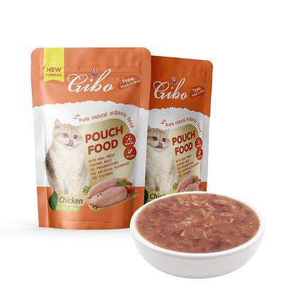 China Viable Chicken Flavor Shredded Meat Cat Wet Food Pouch Food for sale