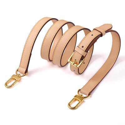 China Luxury Genuine Leather Long Bag Women Belt Solid Color Bag Replacement Strap Handbag Handles Accessories for sale