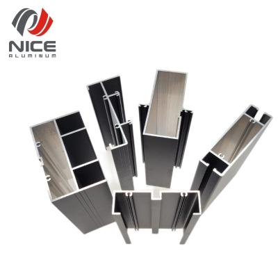 China door & Window 6063 T5 Anodized Silver Aluminum Frame Window Customized Aluminum Extrusion Profiles China Manufacturer for sale