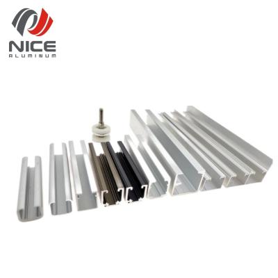 China Modern Imported Aluminum Folding Door Track System Sliding Door Roller Track Profiles From China for sale