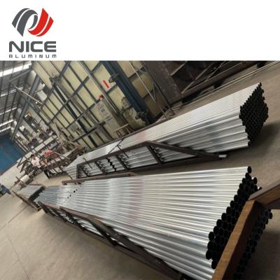 China Custom Aluminum Square Tube Pipe Round Wardrobe Extrusion Aluminum Tube Extrusion Sliding Custom Round Aluminum Extrusion Tube for sale