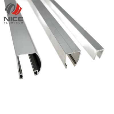 China door & Window Aluminum U Channel For Glass 10mm Profile 6063 Factory Price Aluminum Profile Aluminum Channel for sale