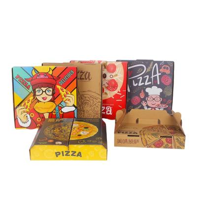 China Good Delivery Recyclable Corrugated Custom China Square Paper Ivory Board Big Pizza Box Logo for sale