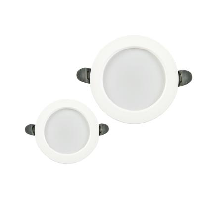 China Hot Selling Embeded Cold Light Round Recessed 5 + 3W Indoor Led Ceiling Panel Light for sale