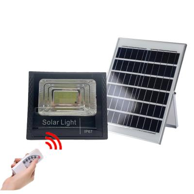 China Light Control + 100w Solar Flood Light Reflector LED Spotlight Remote Control Solar Timing Flood Light for sale