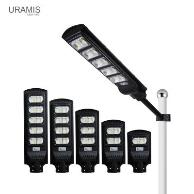 China Solar Human Sensor Smart Power Integrated Light Multi Bright LED Street Outdoor All In One Integrated Solar Street Light for sale