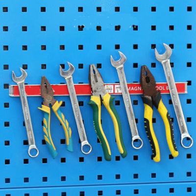 China Industrial Magnet 8' 9' 12' 18' 24' Magnetic Tool Rack Storage Organizer Strip Bar Wrench Socket Set for sale