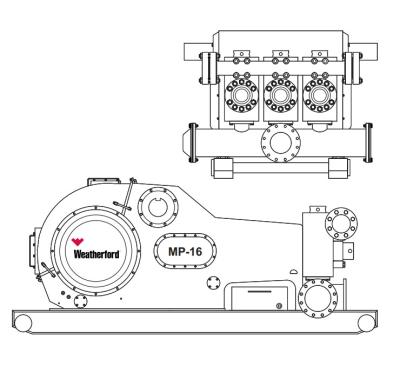 China Weatherford MP16 mud pump fluid end module, liners, pistons, valevs same as Weatherford for sale