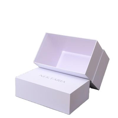 China Luxury Custom Food Square White Cardboard Gift Boxes With Lids And Matt Lamination White Cardboard Boxes Packaging for sale