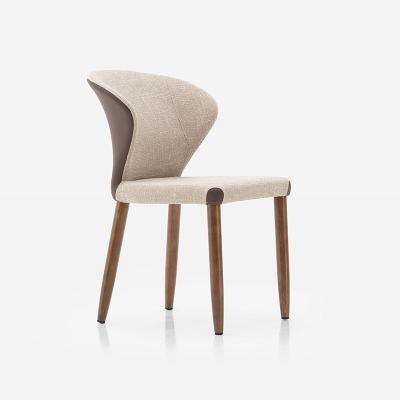 China Modern Wholesale High Quality Fabric And PU Leather OEM Dining Chairs Nordic High End Modern Dining Chairs for sale