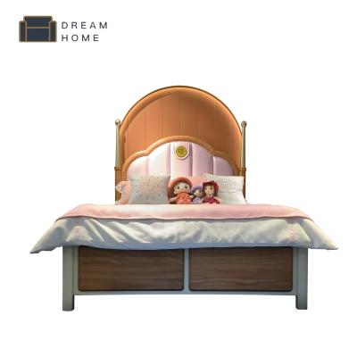 China Nordic EUROPEAN Wedding King Size Bed Bedroom Furniture Foshan Style High End Wooden Hotel Double Beds For Bedroom 1.5m for sale