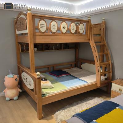 China European Style 1.35m Customization Kids Bedroom Furniture Queen Size European Bed High End Wood Bunk Bed For Bedroom for sale