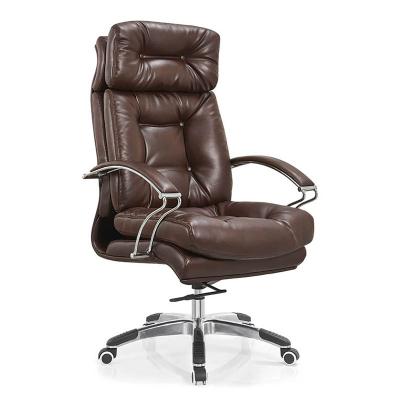 China Ergonomic Cheap Price Factory Chair Home Office Massage Design Leather Office Chair With Armrest Stainless Steel Ergonomic Office Chair for sale