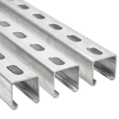 China In Building Construction 41mm Channel Styles C Strut Channel 41x41 For Electrical And Mechanical Mounting Systems for sale