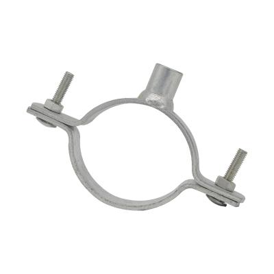 China Carbon Steel Hot Dip Galv. 20mm Bandwidth Heavy Duty Pipe Clamp With M6 Bolt for sale