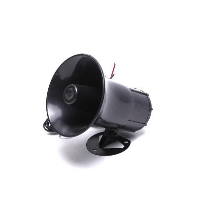 China ABS Factory Outlet Horn Loud Vehicle Horn Speaker Round Shape Black Siren Police Horn for sale