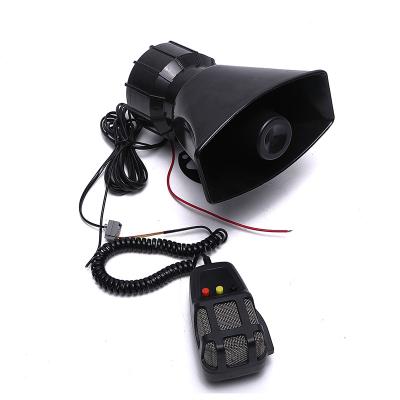 China Hot Sale 12v 30w 7tones ABS Horn Police Siren Waterproof Speaker Horn With Microphone for sale