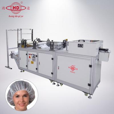 China Ultrasonic Disposable Surgical Cap Making Machine , Nonwoven Bouffant Cap Cap Making Machine 60-90pcs/min for sale